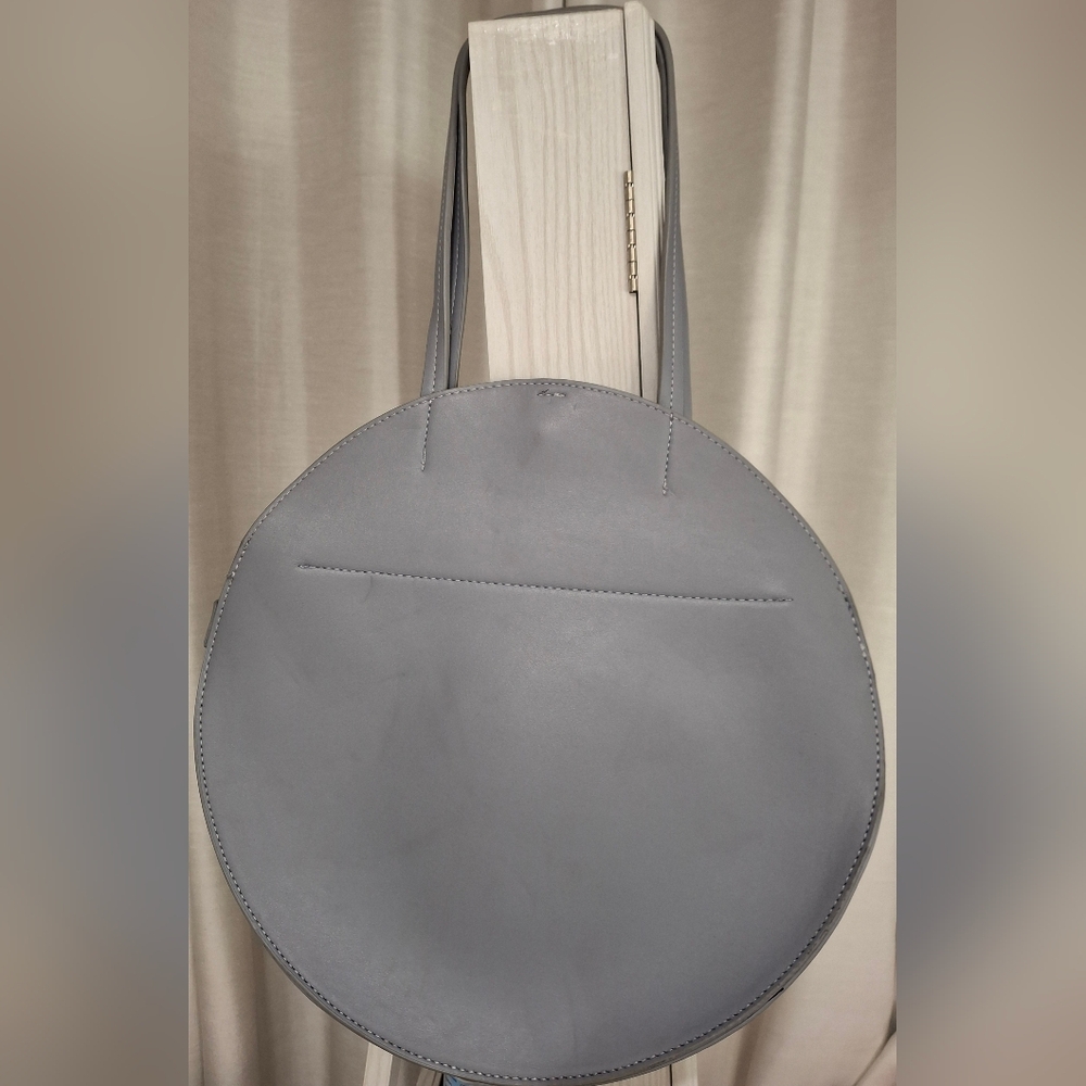 Anthropologie Gray Circular Shoulder Bag - Picture 2 of 6